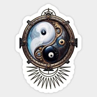Elegant  sign of  yin yang Sticker